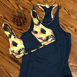 Maaji sports bra and tank. Size L